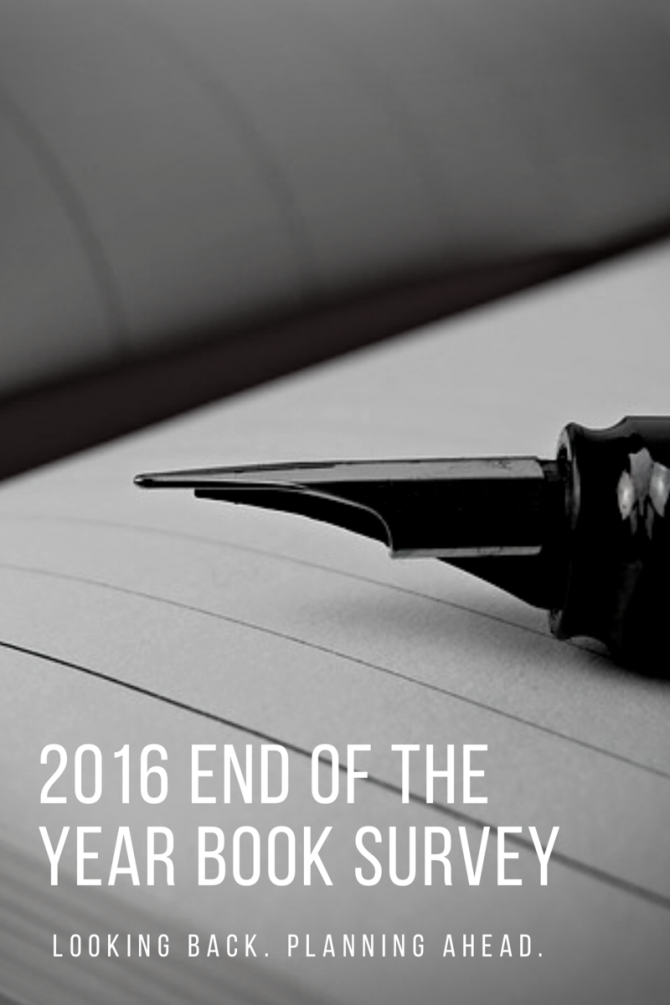 2016 End of the Year Book Survey