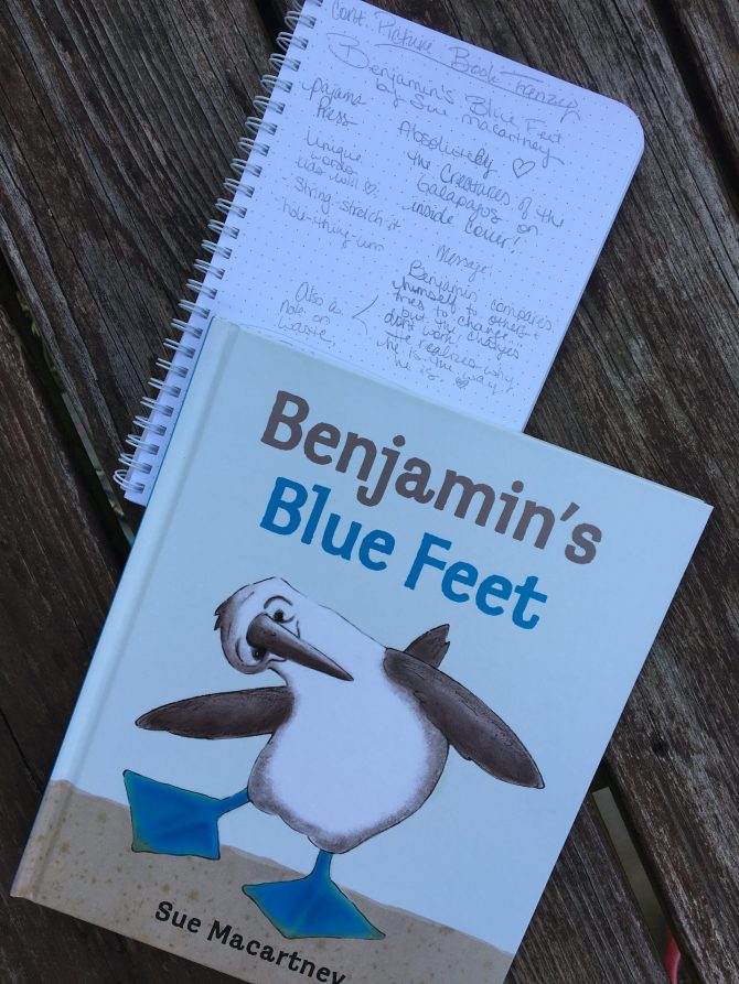 Picture Book Frenzy: Benjamin’s Blue Feet by Sue Macartney